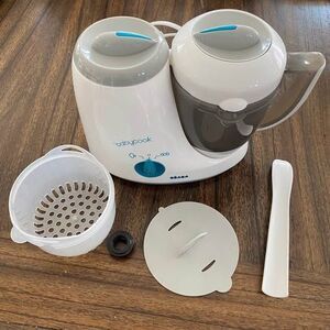 BEABA Babycook Original Baby Food Maker, Baby Food Steamer, Baby Blender, Manual